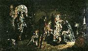 Carl Larsson sten sture d.a befriar danska drottningen kristina ur vadstena kloster Sweden oil painting artist